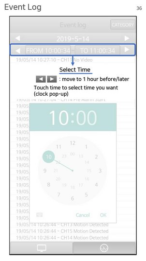 Zeitliche Eingrenzung Logdaten Uhrzeit (Android)
