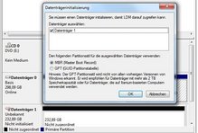 Initialisierung HDD durch Windows