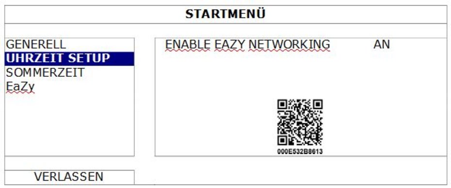 Scannen des QR-Codes für EaZy Networking