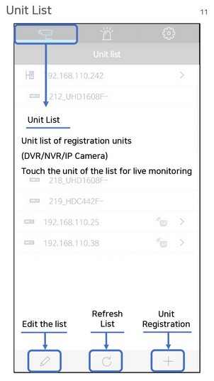 DVR-Liste (Android)