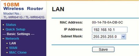 LAN-Parameter einstellen