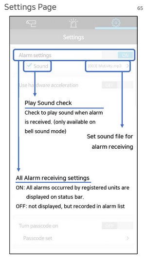 Alarmeinstellungen (Android)