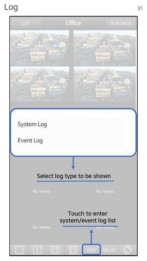 Auswahl Logdaten (Android)