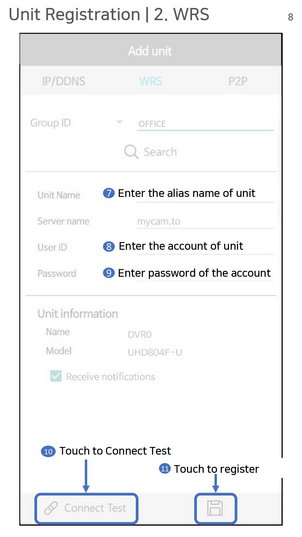 Zugangsdaten eingeben (Android)
