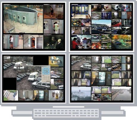 CamControl MV ist eine Videowall-Software zur Darstellung von bis zu 64 IP-basierten Live-Videostreams